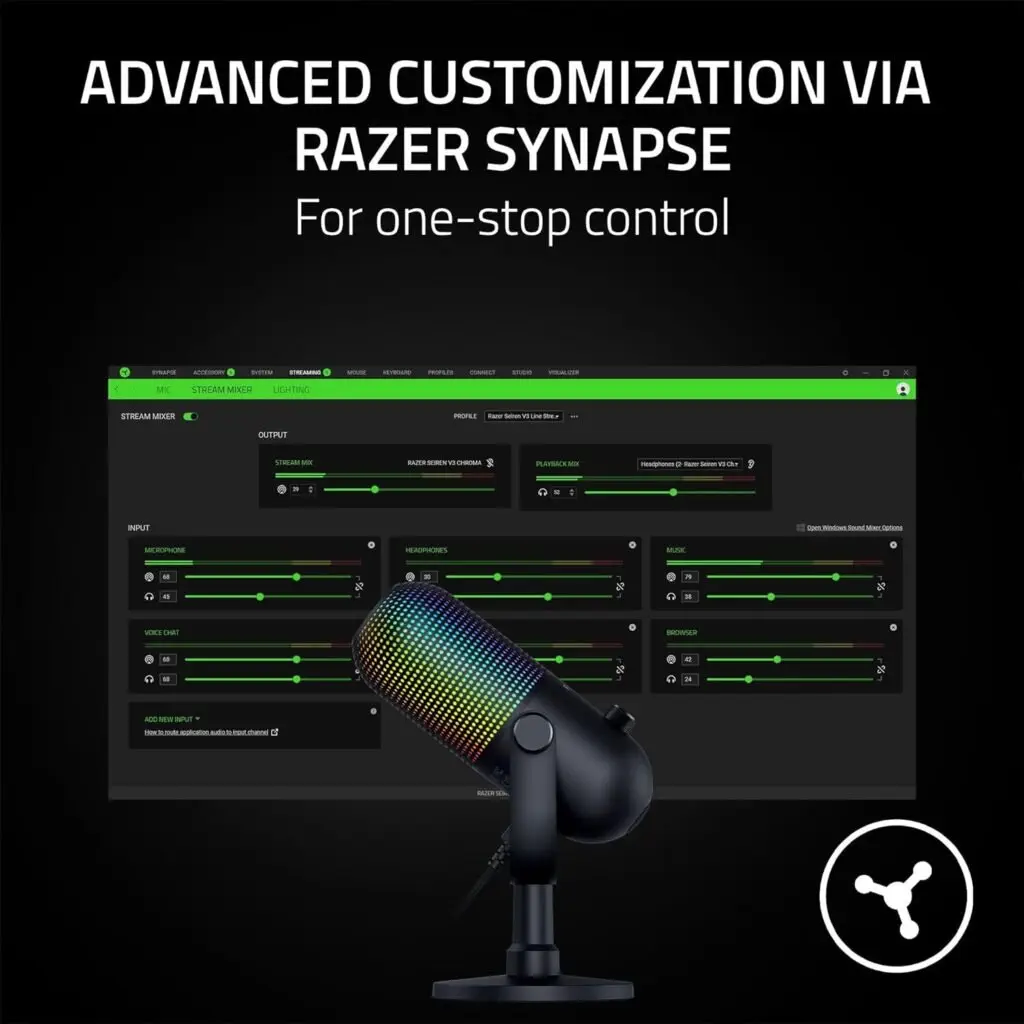Razer Seiren V3 Chroma RGB USB Microphone Review Pros and Cons
