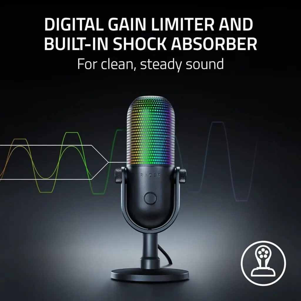 Razer Seiren V3 Chroma RGB USB Microphone Review Pros and Cons
