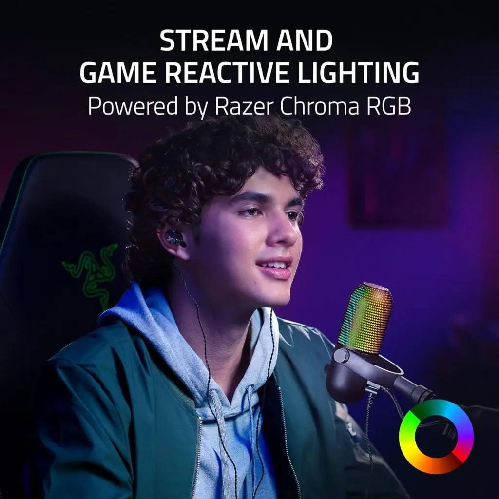 Razer Seiren V3 Chroma RGB USB Microphone Review Pros and Cons